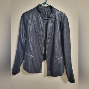 Torrid Faux Leather Blazer/Jacket